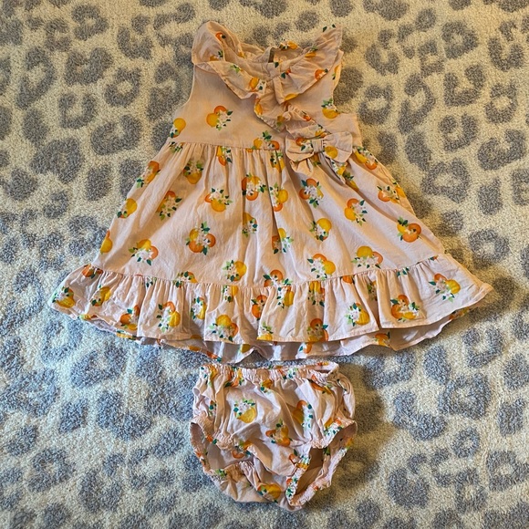 kate spade Dresses Kate Spade Citrus Orange Pink Baby Girl Dress